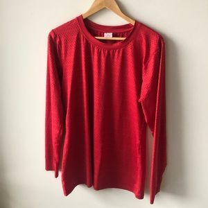 Zyia Long Sleeve Mesh top Size XL